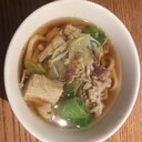 あったか簡単、肉うどん